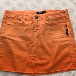 Silver Jean Skirt - NEVER WORN - Size 27